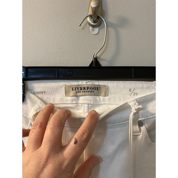 Liverpool Los Angeles Abby Ankle Skinny Jeans (Bright White) size 8/29 nwt - Picture 5 of 8